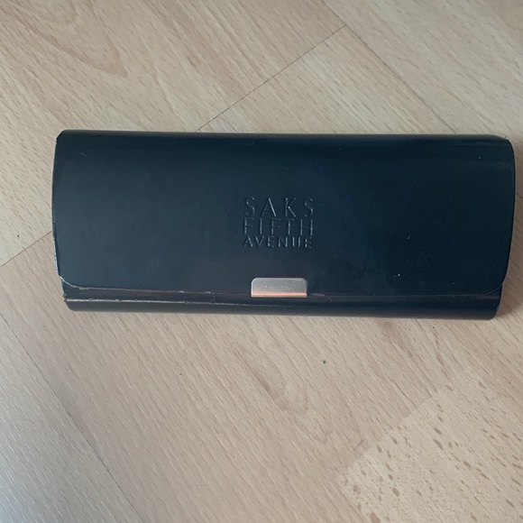 Saks fifth Ave glasses case. Black with velvet interior. - Picture 2 of 6